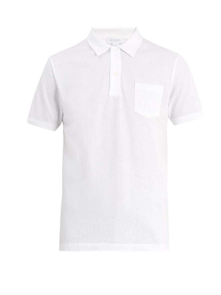 Sunspel Riviera Short-sleeved Cotton-piqu Polo Shirt