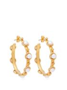 Matchesfashion.com Sylvia Toledano - Petite Candy Pearl Embellished Hoop Earrings - Womens - Gold