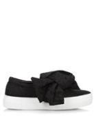 Joshua Sanders Broderie-anglaise Bow Slip-on Platform Trainers