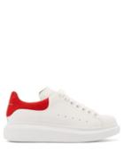 Matchesfashion.com Alexander Mcqueen - Raised Sole Low Top Leather Trainers - Womens - Red White