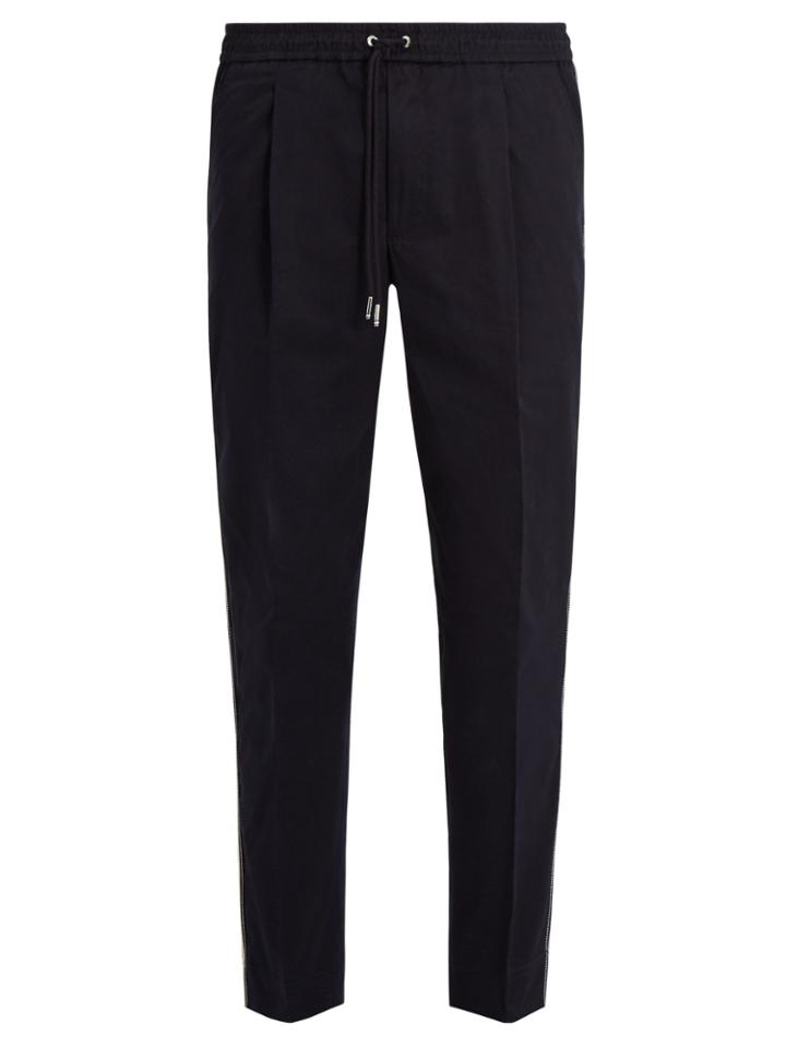 Moncler Mid-rise Cotton-blend Track Pants