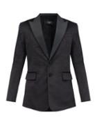 Matchesfashion.com Amiri - Silk Peak-lapel Single-breasted Velvet Jacket - Mens - Black