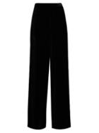 Etro High-waisted Wide-leg Velvet Trousers