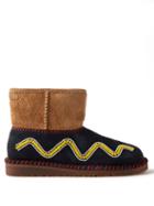 Ugg X Denim Tears - X Denim Tears Beaded Suede Boots - Mens - Brown Black
