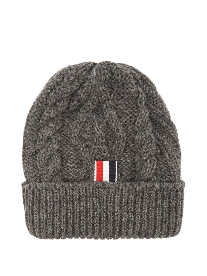 Thom Browne Aran Cable-knit Beanie