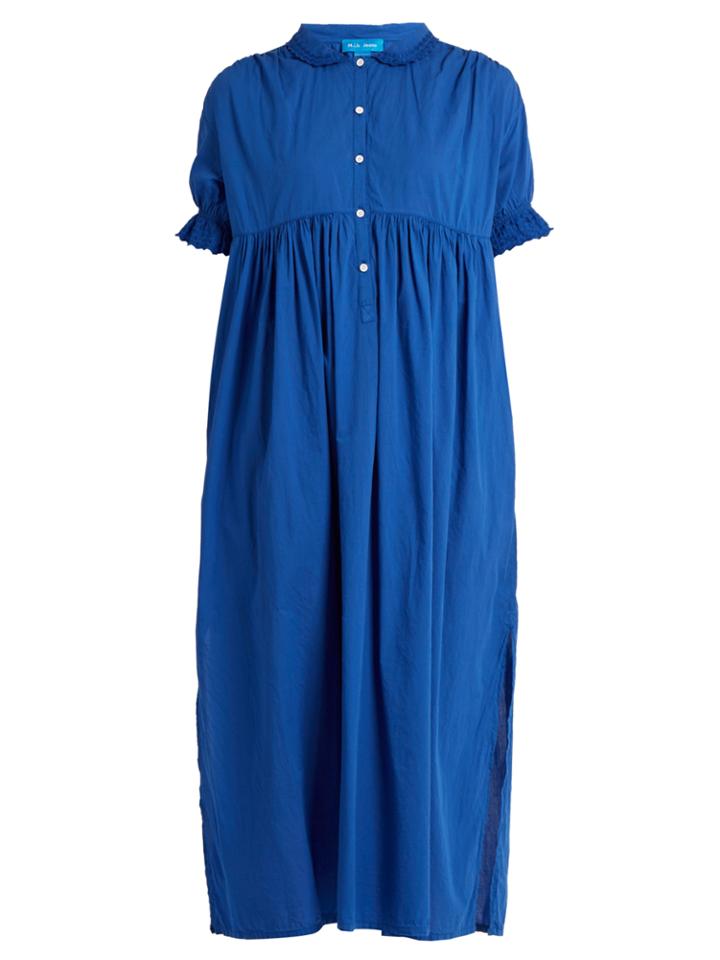 M.i.h Jeans Frieda Puff-sleeved Smocked Cotton Dress