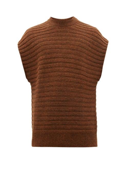 Matchesfashion.com Sfr - Bob Rib Knitted Vest - Mens - Brown