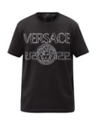 Mens Rtw Versace - Medusa Logo-print Cotton-jersey T-shirt - Mens - Black
