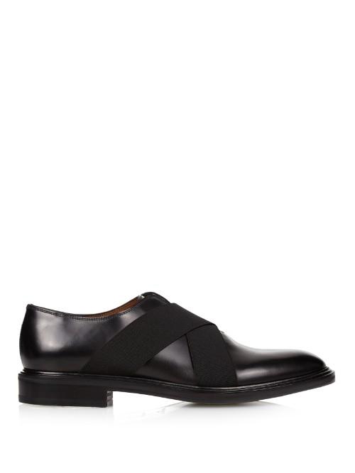 Givenchy Elastic-straps Leather Derby Shoes
