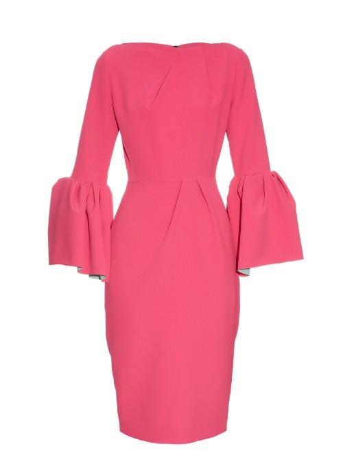 Roksanda Margot Bell-sleeved Crepe Dress