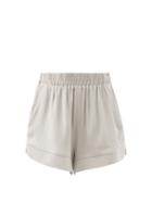 Matchesfashion.com Raey - Elasticated-waist Silk Shorts - Womens - Grey