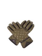 Matchesfashion.com Bogner - Agimo Quilted Technical Gloves - Womens - Dark Green