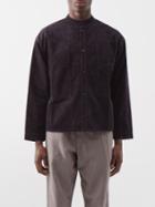 Ymc - Hawkeye Collarless Corduroy Overshirt - Mens - Black