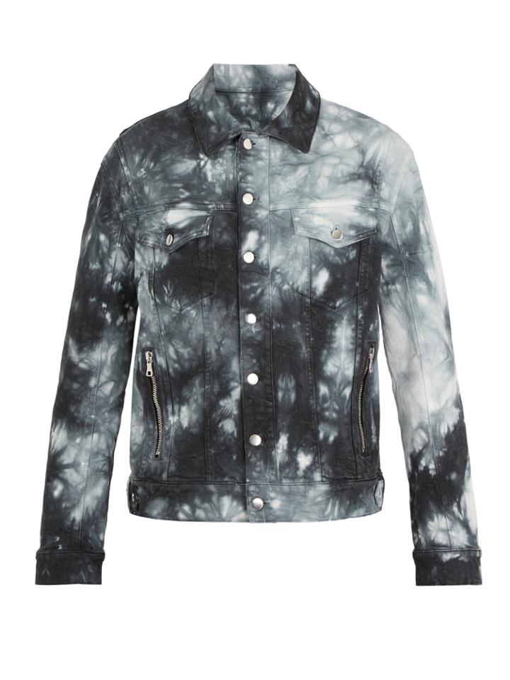 Balmain Tie-dye Effect Denim Jacket