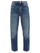 Matchesfashion.com Frame - Le Piper Cropped Denim Jeans - Womens - Denim