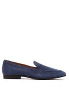Matchesfashion.com Tod's - Contrast Piping Suede Loafers - Mens - Navy