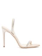 Matchesfashion.com Paris Texas - Holly Crystal-embellished Suede Sandals - Womens - White Silver