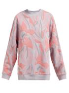 Matchesfashion.com Adidas By Stella Mccartney - Printed Crew Neck Sweatshirt - Womens - Pink Print