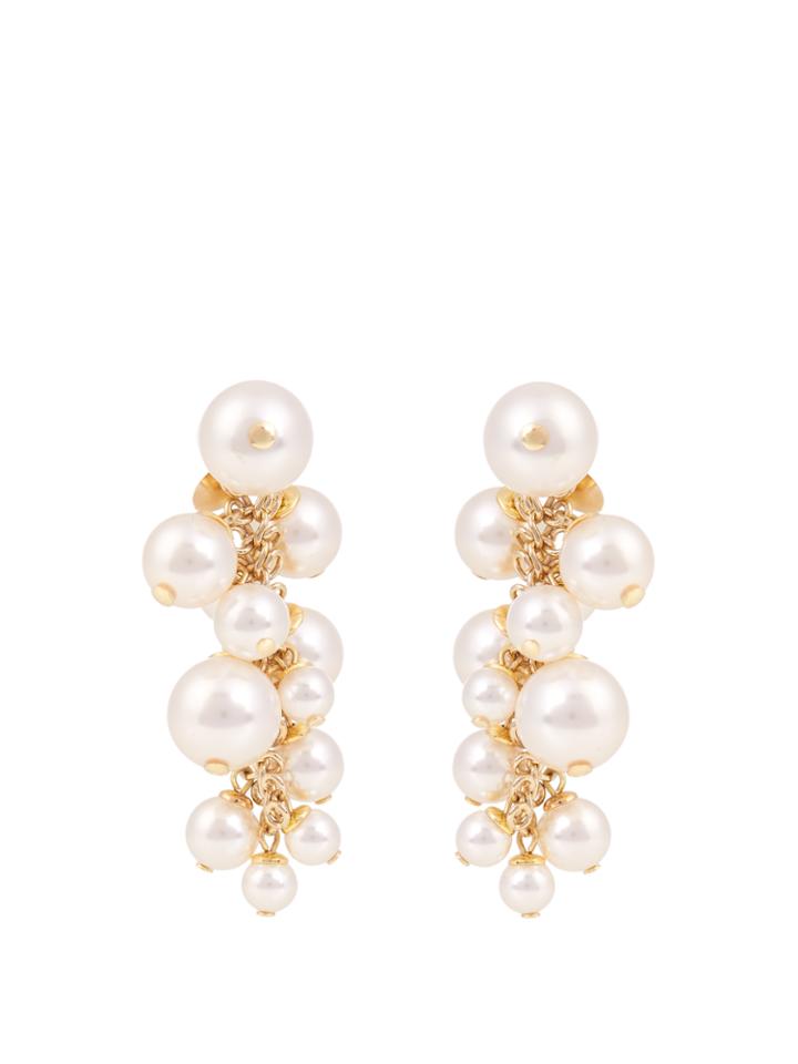 Lanvin Faux-pearl Cluster Drop Earrings