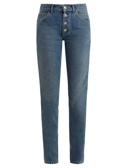 Matchesfashion.com Balenciaga - Tube Jeans - Womens - Blue