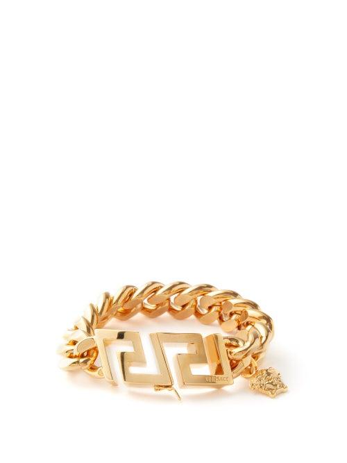 Versace - Medusa-charm Bracelet - Womens - Yellow Gold