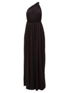 Matchesfashion.com Matteau - The One Shoulder Maxi Dress - Womens - Black