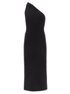 Ladies Rtw Galvan - Persephone One-shoulder Knitted Dress - Womens - Black