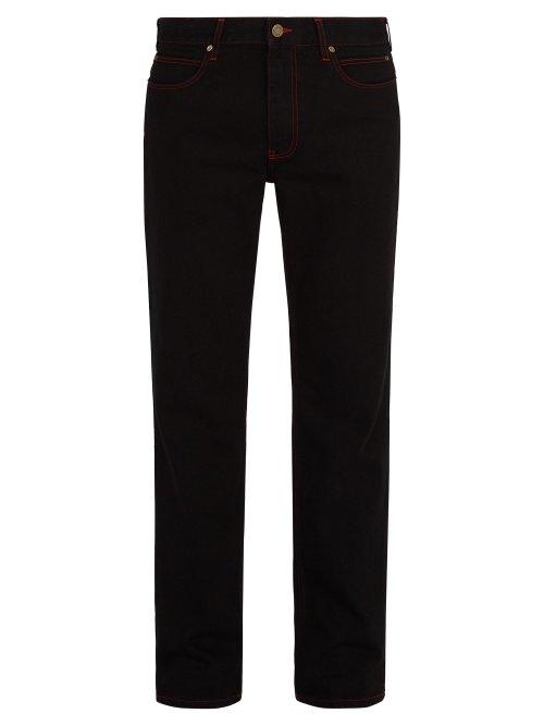 Matchesfashion.com Calvin Klein 205w39nyc - Dennis Hopper Patch Jeans - Mens - Black