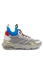 Matchesfashion.com Valentino - Bounce Raised Sole High Top Trainers - Mens - Grey Multi
