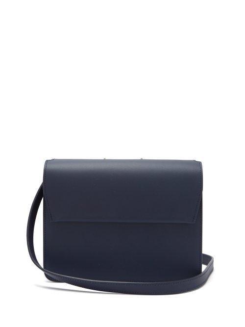 Matchesfashion.com Pb 0110 - Ab 83 Leather Cross Body Bag - Womens - Navy