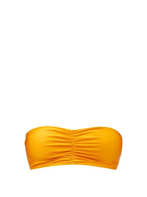 Jade Swim - Ava Bandeau Bikini Top - Womens - Gold/yellow
