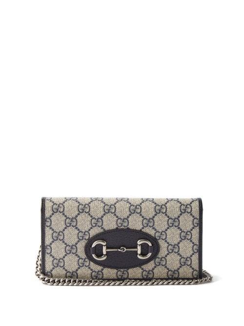 Gucci - 1955 Horsebit Gg-monogram Cross-body Bag - Womens - Beige