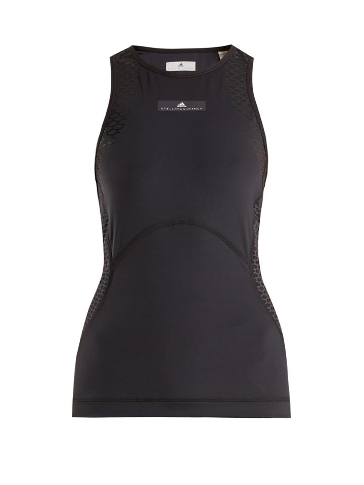 Adidas By Stella Mccartney Mesh-panel Performance Tank Top
