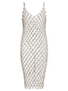 Matchesfashion.com Paco Rabanne - Crystal Embellished Chain Dress - Womens - Silver