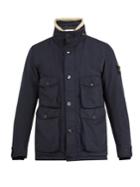 Stone Island David-tc Shearling-collar Jacket