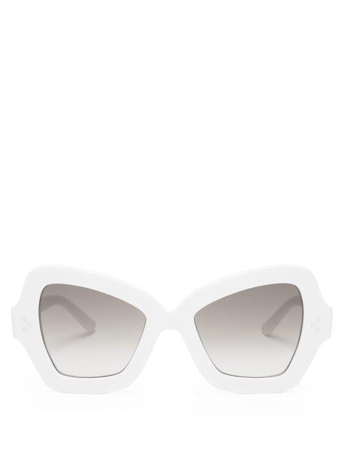 Matchesfashion.com Celine Eyewear - Butterfly Acetate Sunglasses - Womens - White