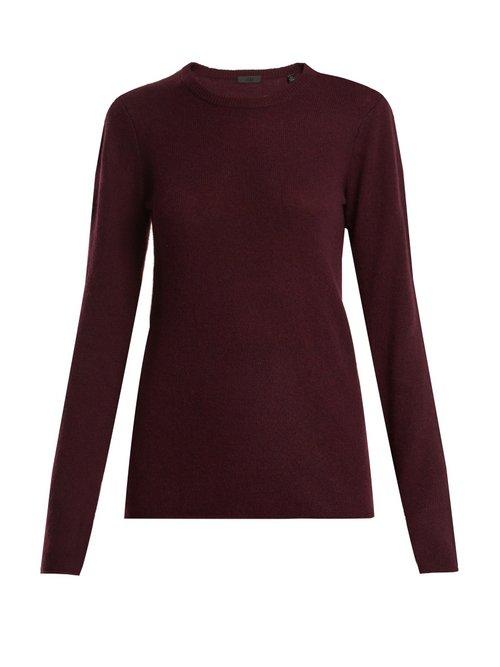Matchesfashion.com Atm - Crew Neck Cashmere Sweater - Womens - Burgundy