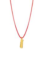 Matchesfashion.com Alighieri - The Molten Flask At Sunset Gold-plated Necklace - Womens - Red Gold
