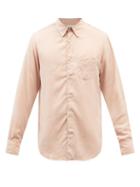 Officine Gnrale - Benoit Pigment-dyed Twill Shirt - Mens - Light Pink