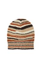 Erl - Striped Alpaca-blend Beanie Hat - Mens - Brown