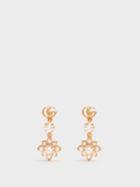 Gucci - Flora Diamond & 18kt Rose Gold Earrings - Womens - Rose Gold
