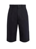 Junya Watanabe Pleat-detail Cotton-twill Shorts