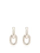 Matchesfashion.com Paco Rabanne - Chain Link Hoop Earrings - Womens - Silver