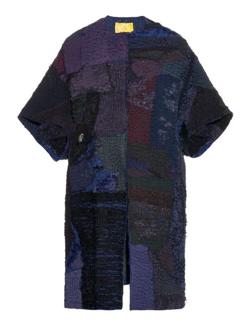 By Walid Opera Vintage Patchwork Chinese-silk Coat