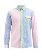 Matchesfashion.com Polo Ralph Lauren - Slim-fit Colour-block Cotton-oxford Shirt - Mens - Multi