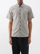 Oliver Spencer - Riviera Striped Linen-blend Shirt - Mens - Cream Stripe