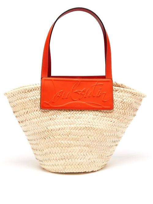 Christian Louboutin - Loubishore Woven Basket Bag - Womens - Orange Multi