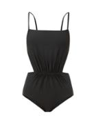 Matchesfashion.com Matteau - The Gathered Swimsuit - Womens - Black