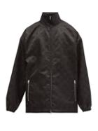 Matchesfashion.com Gucci - Oversized Recycled Gg-jacquard Shell Jacket - Mens - Black