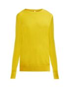 Matchesfashion.com Extreme Cashmere - No.36 Classic Cashmere Blend Sweater - Womens - Yellow